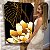 Quadro Decorativo Canvas Folhas e Rosas Abstratas Vertical - Imagem 5