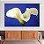 Quadro Decorativo Canvas Floral Flor Copo de Leite Branco Horizontal - Imagem 4