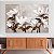 Quadro Decorativo Canvas Floral Pintura de Flores Brancas Fundo Cinza Horizontal - Imagem 5
