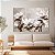 Quadro Decorativo Canvas Floral Pintura de Flores Brancas Fundo Cinza Horizontal - Imagem 4