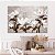 Quadro Decorativo Canvas Floral Pintura de Flores Brancas Fundo Cinza Horizontal - Imagem 2