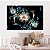 Quadro Decorativo Canvas Floral Artístico Abstrato Flores Brancas Horizontal - Imagem 5