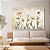 Quadro Decorativo Canvas Flores Brancas Florais Artístico Horizontal - Imagem 2