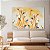 Quadro Decorativo Canvas Florais Artístico Copo de Leite Dourado Horizontal - Imagem 2
