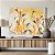 Quadro Decorativo Canvas Florais Artístico Copo de Leite Dourado Horizontal - Imagem 4