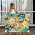 Quadro Decorativo Canvas Abstrato Floral Pérola Artístico Flor Dourada Horizontal - Imagem 1