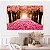 Quadro Decorativo Canvas Paisagem de Túnel de Árvores de Flores Cor de Rosa Horizontal - Imagem 5