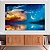 Quadro Decorativo Canvas Paisagem do Anoitecer com a Lua Horizontal - Imagem 3