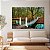 Quadro Decorativo Canvas Paisagem de Ponte Suspensa sobre o Lago na Floresta Horizontal - Imagem 5