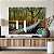 Quadro Decorativo Canvas Paisagem de Ponte Suspensa sobre o Lago na Floresta Horizontal - Imagem 4