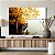 Quadro Decorativo Canvas Paisagem Outono Barco no Lago Horizontal - Imagem 4