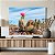 Quadro Decorativo Canvas Natureza Floral Cacto com Flor Rosa Horizontal - Imagem 3