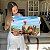 Quadro Decorativo Canvas Natureza Floral Cacto com Flor Rosa Horizontal - Imagem 6