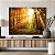 Quadro Decorativo Canvas Paisagem Natureza Bosque ao Amanhecer Horizontal - Imagem 4