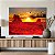 Quadro Decorativo Canvas Paisagem de Por do Sol em meio as Montanhas no Deserto Horizontal - Imagem 3