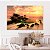 Quadro Decorativo Canvas Paisagem de Por do Sol em meio a Oasis no Deserto Horizontal - Imagem 5