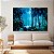 Quadro Decorativo Canvas Paisagem de Nevoeiro na Floresta Durante a Noite Horizontal - Imagem 4