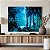 Quadro Decorativo Canvas Paisagem de Nevoeiro na Floresta Durante a Noite Horizontal - Imagem 2