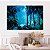 Quadro Decorativo Canvas Paisagem de Nevoeiro na Floresta Durante a Noite Horizontal - Imagem 5