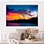 Quadro Decorativo Canvas Paisagem Artística de Luar ao Entardecer Horizontal - Imagem 5