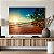 Quadro Decorativo Canvas Paisagem de Praia com Coqueiros e Mar ao Amanhecer Horizontal - Imagem 3