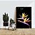 Quadro Decorativo Flutuante Flor Strelitzia reginae Ave do paraíso Vertical - Imagem 2