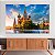 Quadro Decorativo Canvas Paisagem Igreja Catedral de São Basílio Ortodoxa Russa na Praça Vermelha Moscou Horizontal - Imagem 5