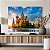 Quadro Decorativo Canvas Paisagem Igreja Catedral de São Basílio Ortodoxa Russa na Praça Vermelha Moscou Horizontal - Imagem 3