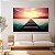 Quadro Decorativo Canvas Ponte de Madeira a Beira Mar ao Por do Sol Horizontal - Imagem 4