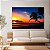 Quadro Decorativo Canvas Paisagem Praiana Com Por do Sol Horizontal - Imagem 3