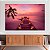 Quadro Decorativo Canvas Paisagem Romântica de Ponte de Madeira na Praia com Velas Horizontal - Imagem 3