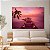Quadro Decorativo Canvas Paisagem Romântica de Ponte de Madeira na Praia com Velas Horizontal - Imagem 2
