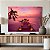 Quadro Decorativo Canvas Paisagem Romântica de Ponte de Madeira na Praia com Velas Horizontal - Imagem 4