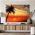 Quadro Decorativo Canvas Paisagem Fim de Tarde Por do Sol na Praia Horizontal - Imagem 2