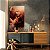 Quadro Decorativo Canvas Arte Cósmica Raposa Anubis com Índia - Imagem 3