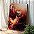 Quadro Decorativo Canvas Arte Cósmica Raposa Anubis com Índia - Imagem 2