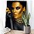 Quadro Decorativo Canvas Mulher Perfil Maquiagem Dourada Vertical - Imagem 3
