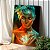 Quadro Decorativo Canvas Mulher Corpo Dourado Olhos Fechados Vertical - Imagem 2