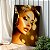Quadro Decorativo Canvas Mulher Corpo Dourado Olhos Fechados - Imagem 3