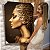 Quadro Decorativo Canvas Mulher Perfil Detalhes Dourados Luxo - Imagem 6