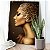 Quadro Decorativo Canvas Mulher Perfil Detalhes Dourados Luxo - Imagem 2