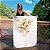 Quadro Decorativo Canvas Floral Branca e Dourada Gold - Imagem 1