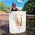 Quadro Decorativo Canvas Floral Branca e Dourada Gold - Imagem 1