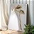 Quadro Decorativo Canvas Floral Rosas Brancas e Douradas Gold Vertical - Imagem 3