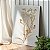 Quadro Decorativo Canvas Floral Ramo de Flores Brancas e Douradas Gold - Imagem 4