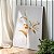 Quadro Decorativo Canvas Floral Ramo de Flores Brancas e Douradas Gold - Imagem 4