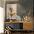 Quadro Decorativo Canvas Floral Flor Branca e Dourada Gold - Imagem 3