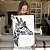 Quadro Decorativo Canvas Animais Girafa Preto e Branco - Imagem 5
