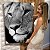 Quadro Decorativo Canvas Animal Leoa Perfil Preto e Branco - Imagem 6