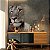 Quadro Decorativo Canvas Animal Leoa Perfil Preto e Branco - Imagem 4